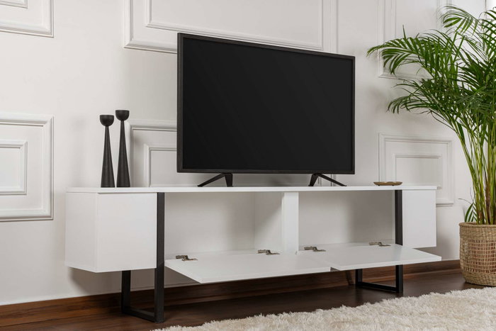 Nordure Serenity Soporte para TV Blanco y Negro Nordure Serenity Soporte para TV Blanco y Negro